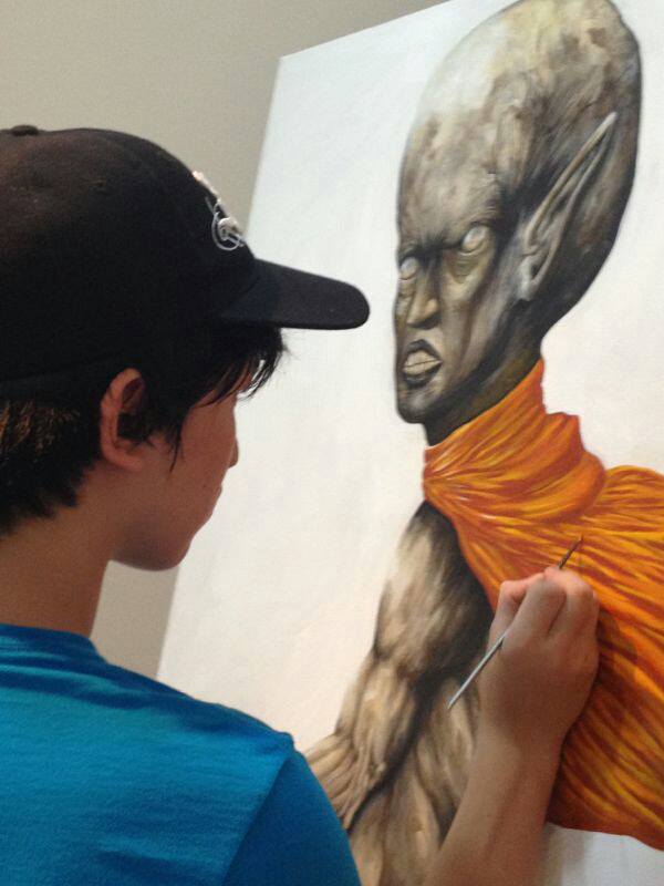 Some actual painting