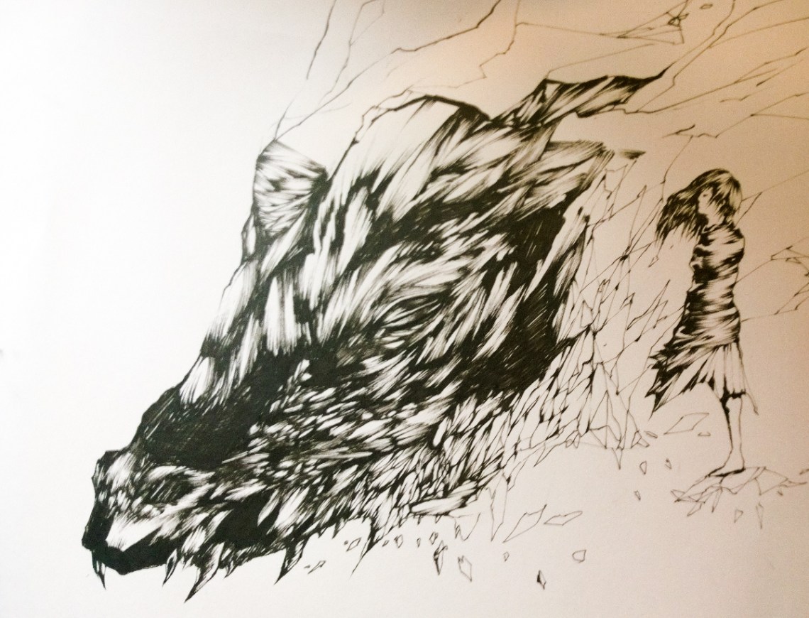 A girl and her dragon